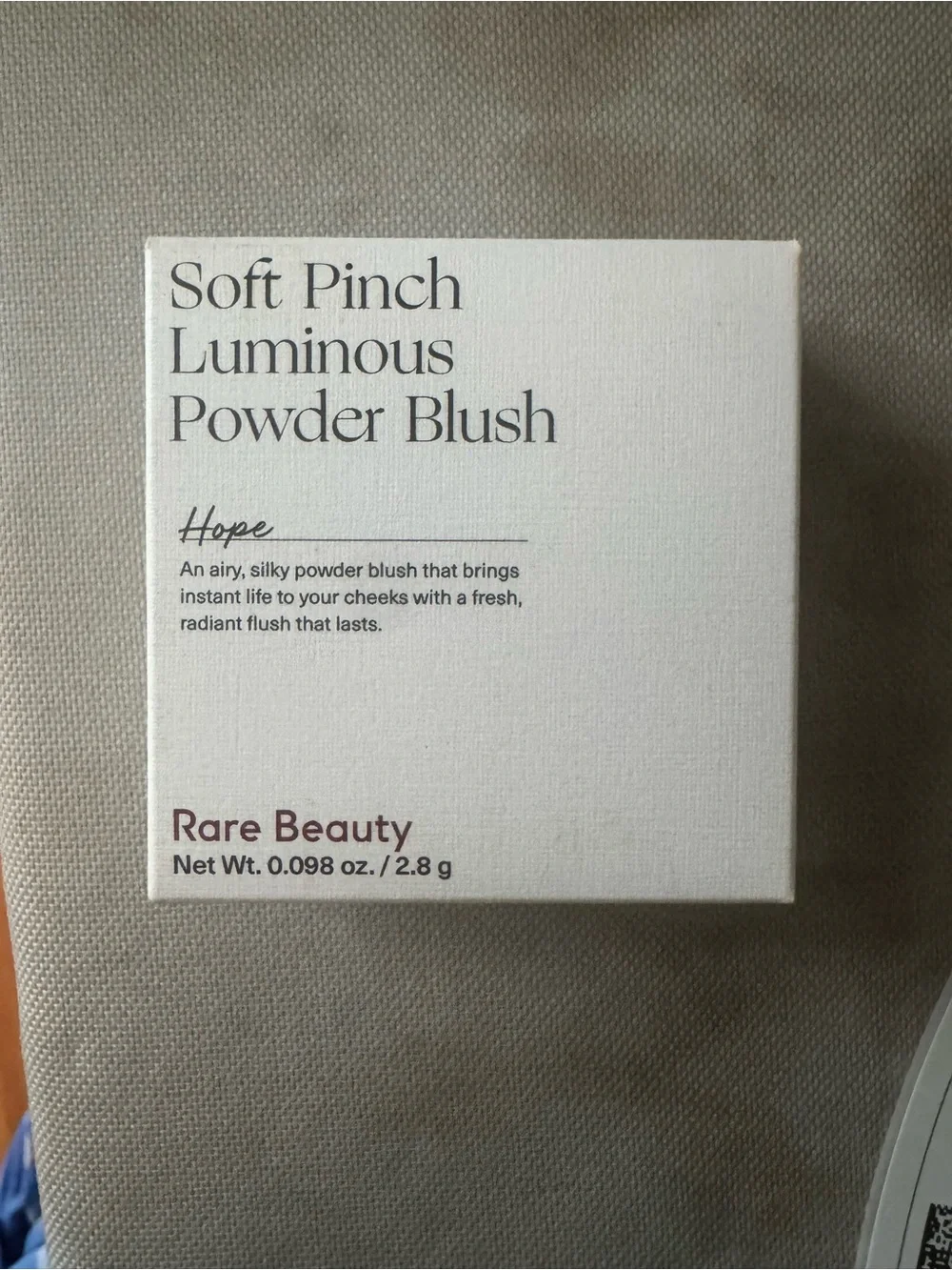 Rare Beauty Soft Pinch Luminous Powder Blush HOPE 0.098 Oz 2.8 g Full Size NIB